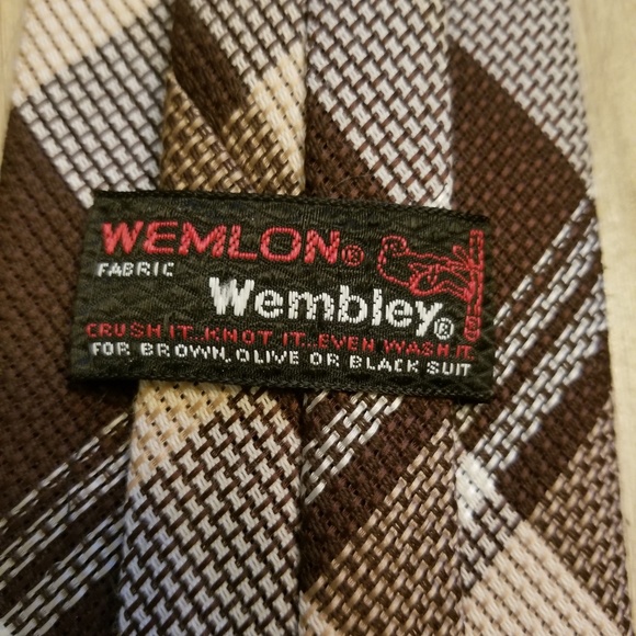 Vintage Mad Men style Wembley plaid clip tie tack - Picture 3 of 6